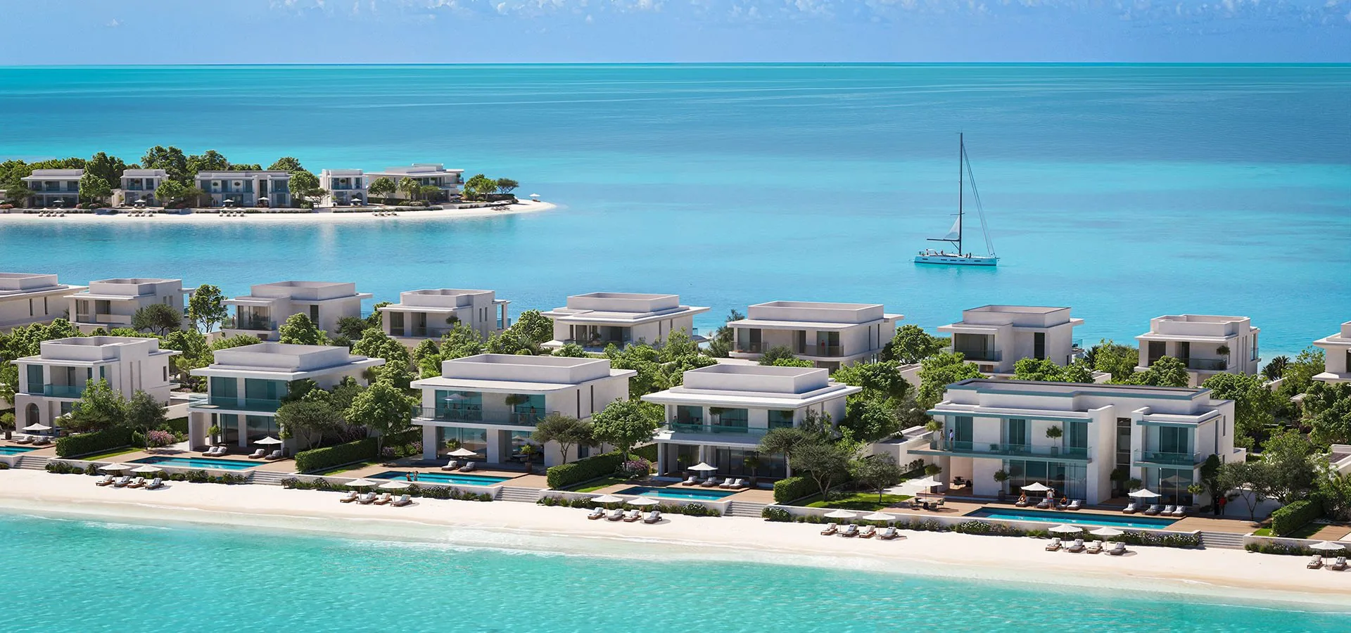 Ritz Carlton Ramhan Island waterfront villas and beach
